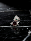 Crimson Panther Ring — Garnet & Sterling Silver Artistry