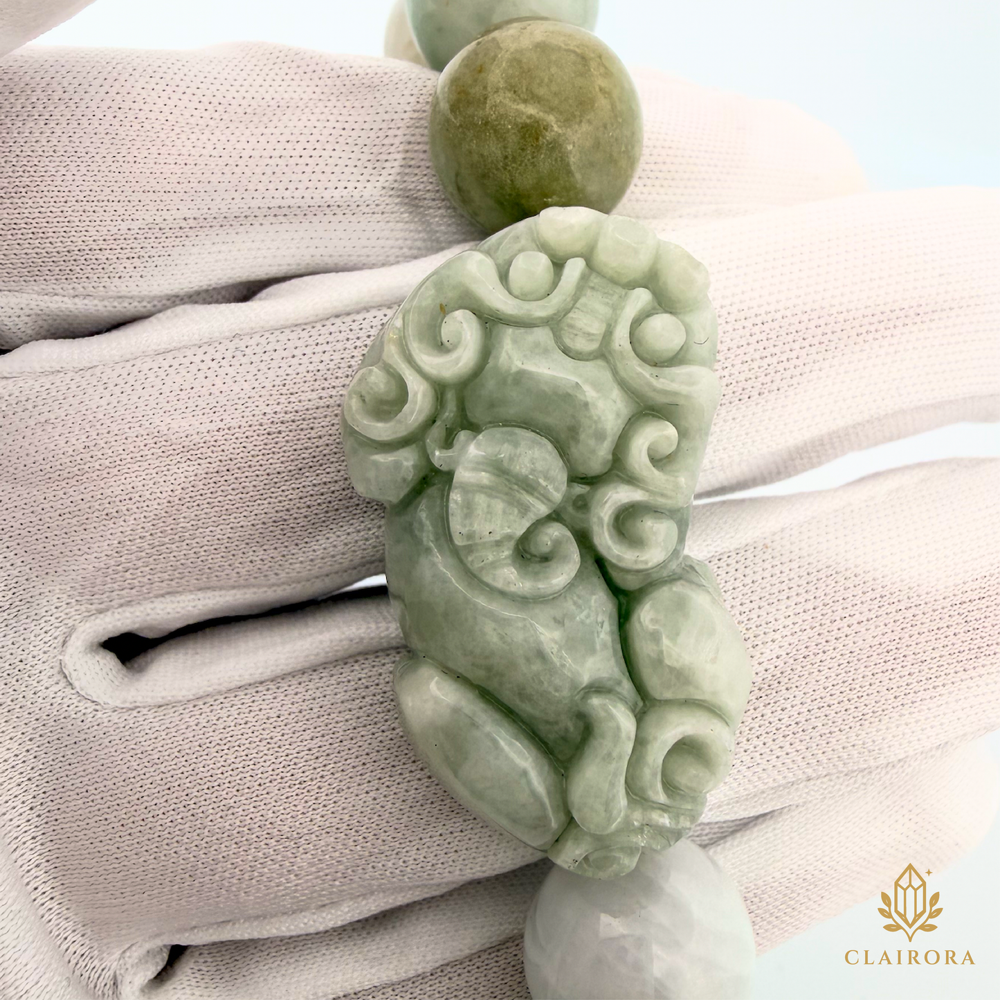 Imperial Fortune Pixiu Jade Bracelet — Green Jade for Wealth & Protection